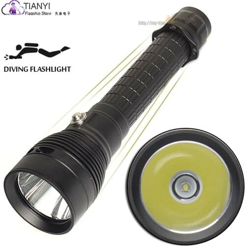 Diving flashlight 2000LM highlight SST40 LED can be USB car rechargeable fishing stepless dimming waterproof flashlight