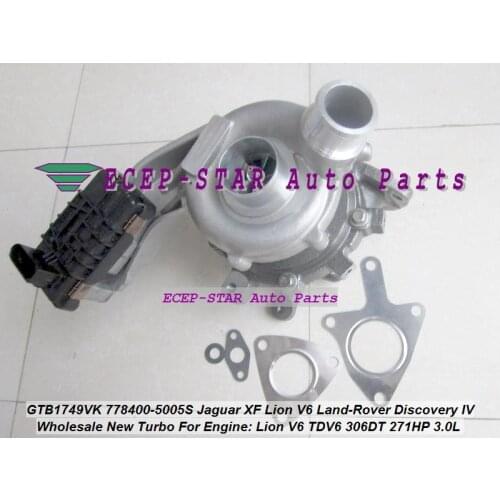 GTB1749VK 778400 778400-0005 778400-0004 LR029915 Turbo For Jaguar XF Lion V6 For Land Rover Discovery IV 2009- TDV6 306DT 3.0L