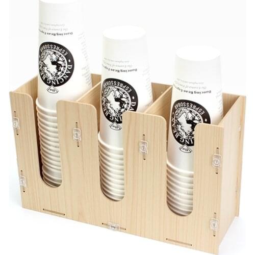Paper cup storage box portable and convenient take cup disposable Paper cup holder for coffee shop store office room