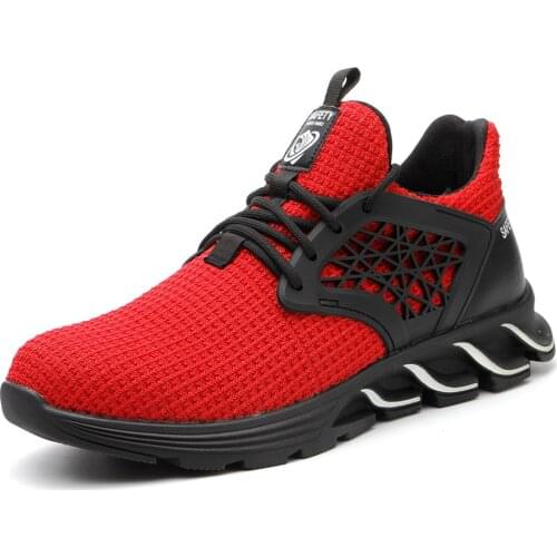 Indestructible Shoes Men Outdoor Steel Toe Anti Smashing Protective Work Shoes Boots Men Puncture Proof Safety Shoes Anti-slip