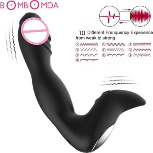 Rechargeable Prostate Massage Masturbator G-spot Anal Vibrator Sex Toys Anus Butt Plug for Men, Waterproof Anal Plug for Adult