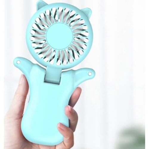 Portable Foldable Electric Fans Summer Handheld Desktop Air Cooling Fan USB Rechargeable Cooler for Outdoor Travel Office