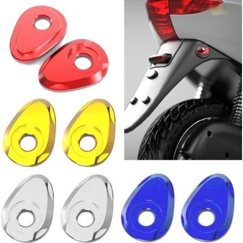 Q9QD 2Pcs Motorcycle LED Turn Signals Indicator Adapter Spacers for 10mm Screw