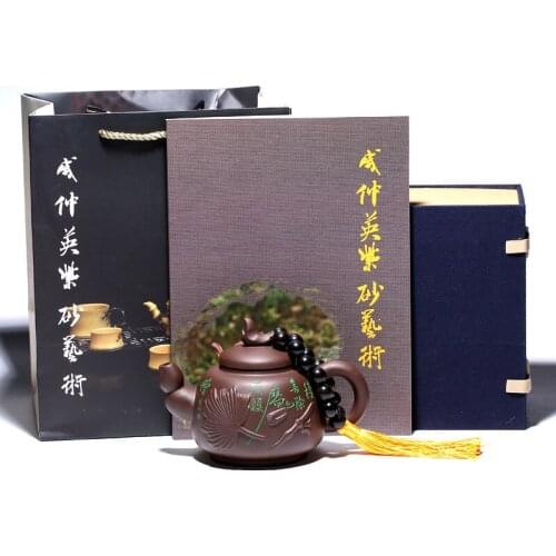 Recommended masters boutique research high salty ZhongYing all hand unfortunately purple clay pot teapot tea gifts