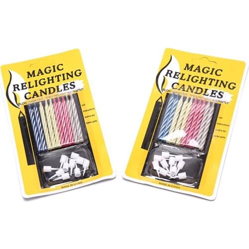 Magic Props Candles Birthday Party Invincible Candle Magic Props Relighting Candles Christmas Party Trick Funny Candle