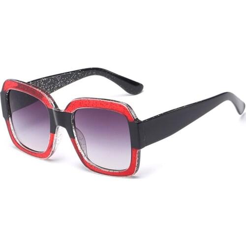 Luxury Square Black Sunglasses Women Fashion Ladies Sun Glasses Vintage Men Eyewear Shades Oculos Goggles 7766X