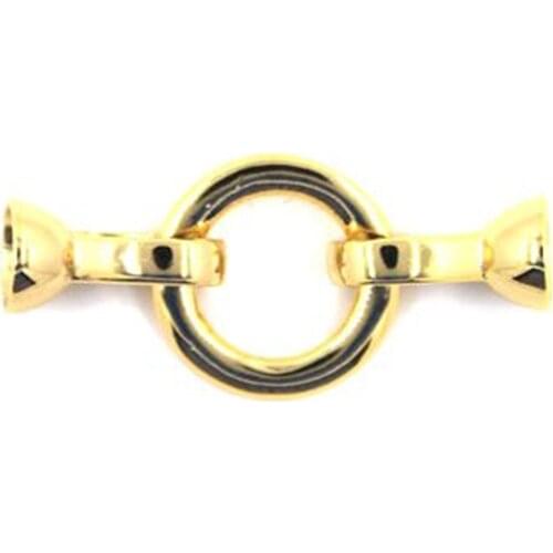 DIY Necklace Bracelet Connectors Clasp 18K Gold Plating Copper Cubic Zirconia Clasps For Jewelry Making Fastening Accessories