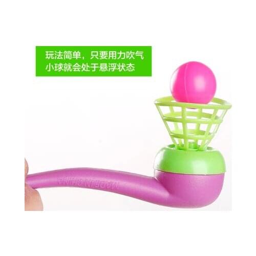 Party Favors Best selling colorful magic blowing tube floating ball childrens toys