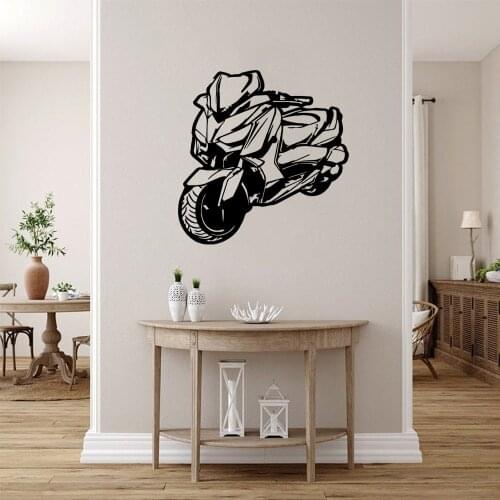 Fun Motorcycles Wall Sticker Pvc Wall Art Stickers Modern Fashion Wallsticker For Kids Rooms Decoration Art Decor Wallpaper