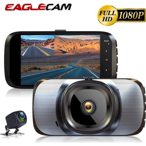 Dash Cam Car DVR Camera Full HD 1080P Drive Video Recorder Registrator Auto Dashboard GPS Dual Dashcam Black DVRs Box