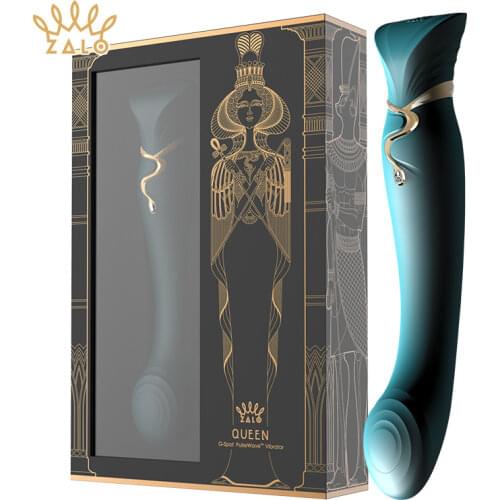 ZALO Queen G point vibrator dildo silicone magic wand woman sex toy sucking clitoris stimulation mobile phone control