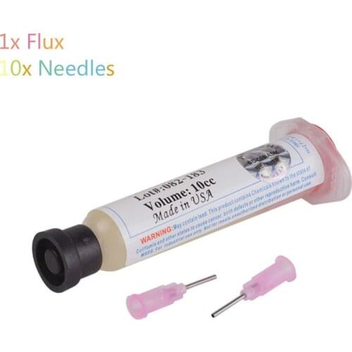 1pc Solder Soldering Paste Flux Grease 10cc with 10pcs Needle NC-559-ASM-UV BGA PCB for Welding Tools Advanced Oil Flux Grease