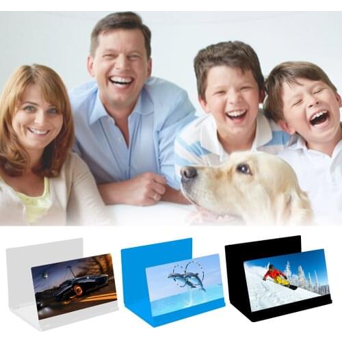 12 inch 3D Mobile Phone Screen Magnifier HD Video Amplifier Stand Bracket with Movie Game Live Magnifying Folding Phone Holder