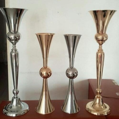 12pcs)Elegant handmade gold flower vase wedding centerpiece flower vase yudao1199