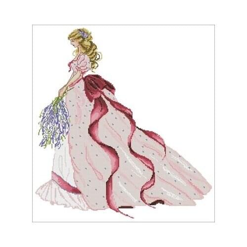 25-RL04, Ms. Chun Counted Cross Stitch 11CT 14CT 18CT DIY Cross Stitch Kits Embroidery Needlework Sets