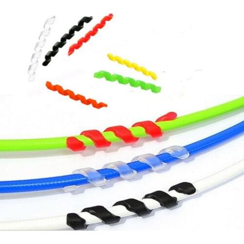 5 Pcs /Pack Bike Brake Cable Housing Protection Rubber Bike Frame Protection Brake Line Shift Cable Plastic Rubber Sleeve