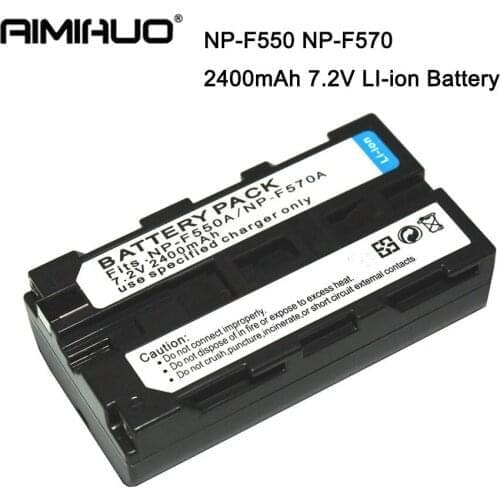 7.2V 2400mAh NP-F550 NP-F570 Camera Battery For Sony NP-F330 NP-F530 NP-F570 NP-F730 Camera LED Video Photographic Lamp Battery