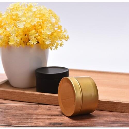 Candle Jars with Lid Bulk Round Candle Container Tins Empty Storage Box Jar