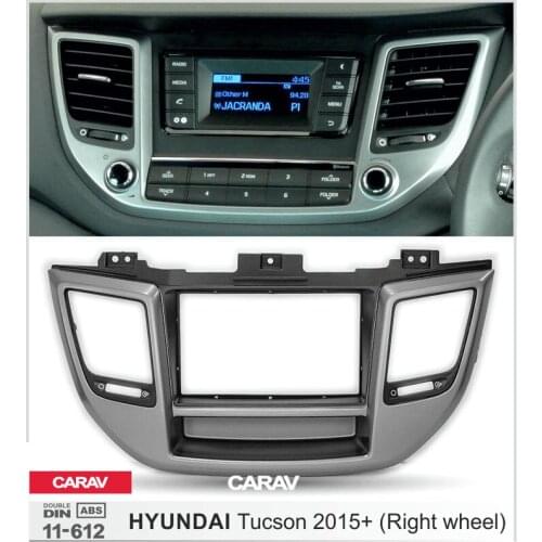 CARAV 11-612 Car Radio Fascia Panel for Tucson 2015+ (Right wheel) Stereo Dash Facia Trim Surround CD Installation Kit