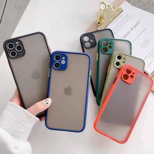 Case For iphone 11 12 Pro max 12 mini Cover For iphone SE 2020 6 6s 7 8 Plus X XR Xs Max 11 12 Pro Lens Protector Phone Cases