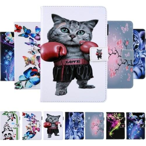 9.7 '' Case for iPad 9.7 2018 2017 Air Air 2 Funda Cartoon Animal Printed Wallet Cover for iPad Pro 9.7 Case for iPad 6th Gen