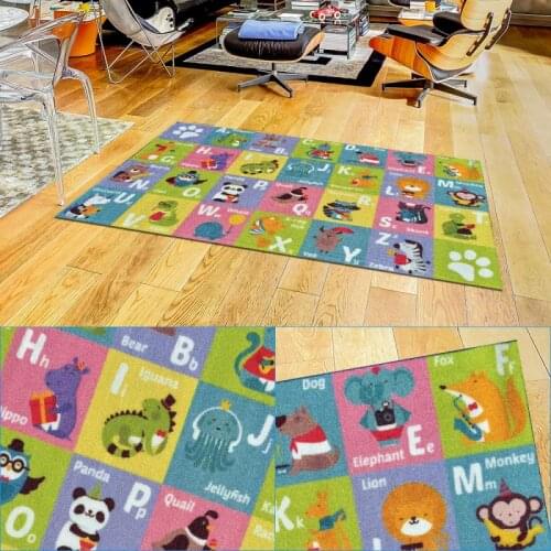 Childrens Parent-child Game Crawling Mat Bedroom Toy Game Carpet Baby Crawling Mat Animal Number Letter Carpet