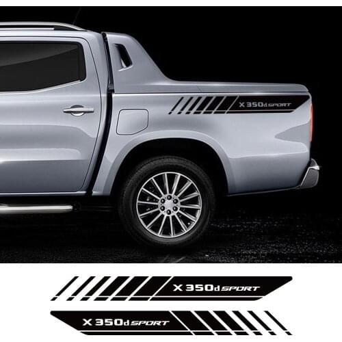For Mercedes-Benz Class X 350D Car Stickers Pickup Rear Trunk Side Decals Truck Graphics Vinyl Decor Cover Auto Accessories