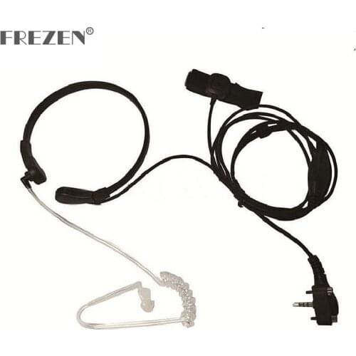 Throat Microphone Mic PTT Laryngofon Air Tube Headset Earpiece For Vertex Standard VX131 VX230 VX231 VX261 Walkie Talkie