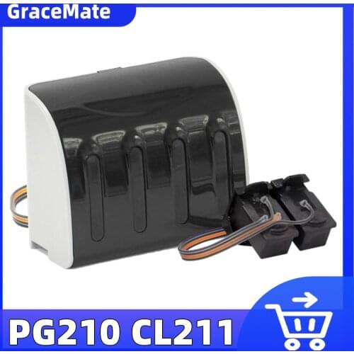 GraceMate Replacement for Canon PG210 CL211 CISS Bulk Ink IP2700 IP2702 MP240 MP250 MP260 MP270 MP280 MP480 MP490 MP495 Printer