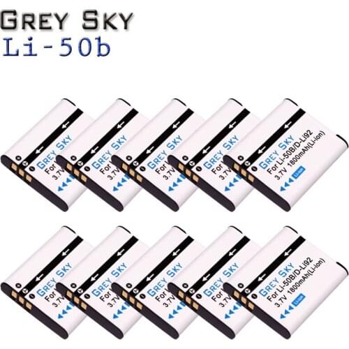 Li-50B Rechargeable Li-ion Battery For Olympus Mju 1020 SP-800UZ Stylus 1010 u 1010 Ricoh CX3 CX4 D-LI92 DLI92 +LCD USB charger