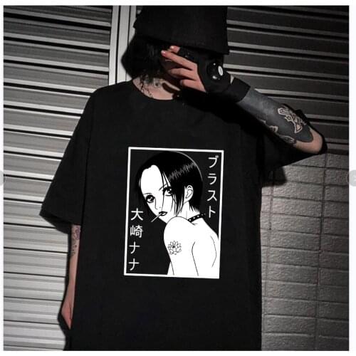 Nana Osaki Harajuku O-neck Fashion Hip Hop Print Fashion Anime T-shirt