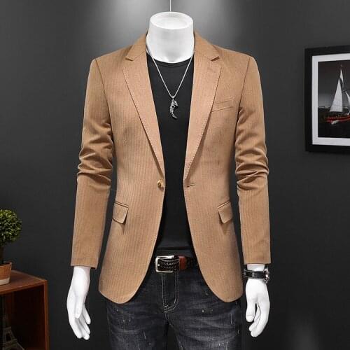 Yellow Apple Green Khaki Blazer Masculino Slim Fit Mens Blazer Jacket M-5XL Casual Terno Masculino Fashion Costume Homme Q720