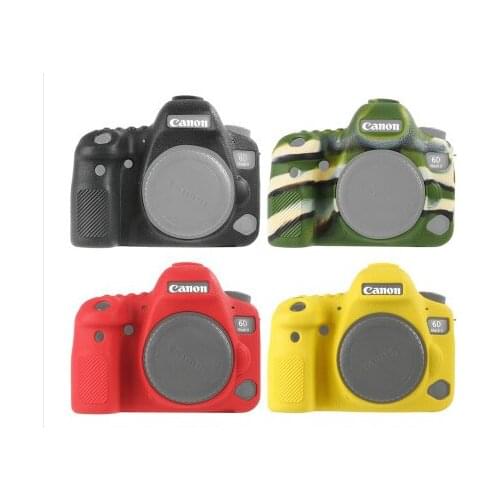 Soft Silicone Rubber Camera Protective Body Case Cover For Canon 1DX 1DX 2 5D4 6D2 5D3 SR 80D 5DIV 6DII DSLR Camera Bag