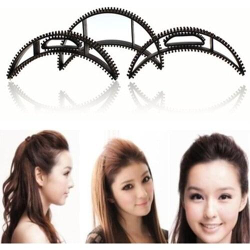 5PC/set Pad Head Increase Stick and Bun Maker Braid Hairpins Hairclips Ornament Braiders Plastic Pad Hair Styling Tool