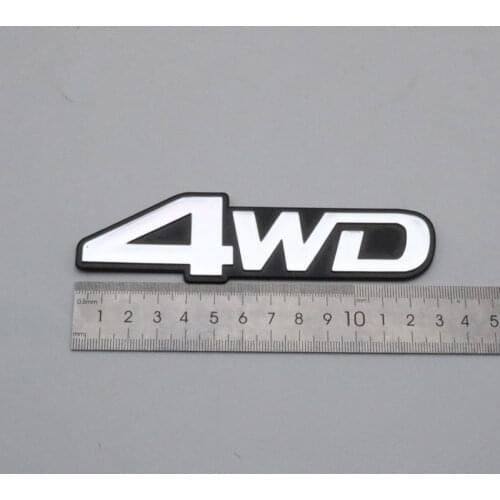 For TOYOTA Land Cruiser 80 4WD Emblem Car Sticker 3D Letter Silver Rear Trunk Logo Nameplate Decal