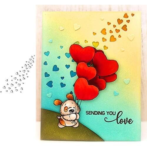 Unconnected Heart Metal Cutting Dies Stencils for Scrapbooking Embossing Die Cards Making Paper Craft Decoration New 2019