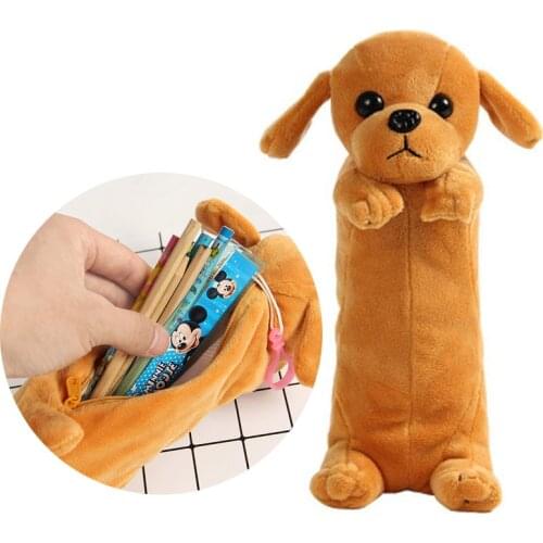 New puppy pencil bag 21cm Cute Husky dog puppy Plush bag Toys Xuena Ruiji animal Storage bag pencil bag gift for child