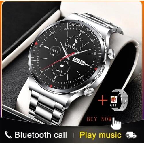 NEW Smart Watch Men Bluetooth Call Custom Dial Full Touch Screen Waterproof Smartwatch For Android IOS Sports Fitness Tracker