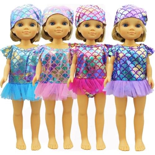 New Swimsuit + hats Doll Clothes For FAMOSA Doll and Nancy Doll Accessories