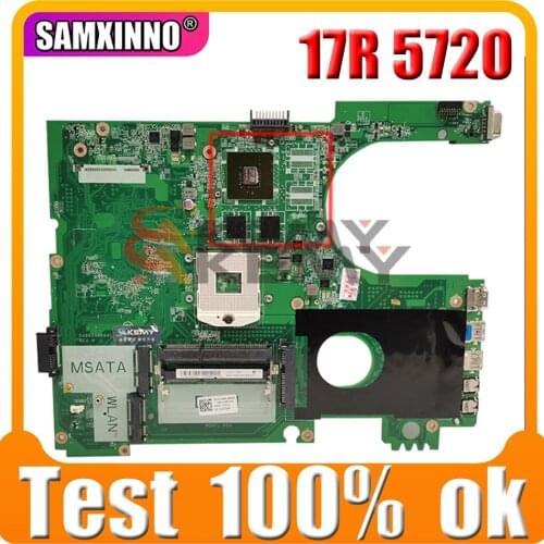 Original Laptop motherboard For DELL Inspiron 17R 5720 N7720 SLJ8C Mainboard CN-01040N N13P-GV-B-A2 DA0R09MB6H1 for 7720 072P0M