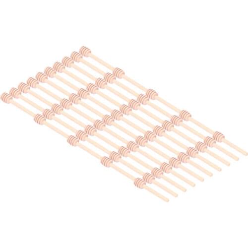 Honeycomb Stick Well‑polished Food‑grade Honey Dipper Sticks Groove Design for Honey Jar Dispense Drizzle Honey for Wedding