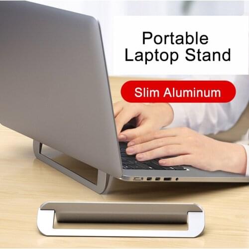 Laptop Stand for MacBook Air Pro Adjustable Aluminum Laptop Riser Foldable Portable Notebook Stand for 11/13/17 Inch