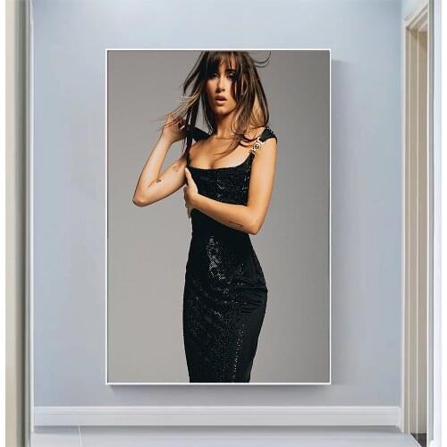 Aitana Ocana Sexy Model Pretty Girl Swimsuit Pose Wall Silk Cloth HD Poster Art Home Decoration Gift