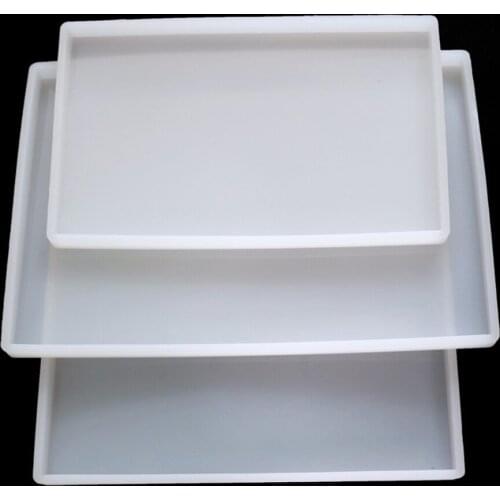 Clear Clay Molds Making Pottery Tools Ceramics Molds Polymer Clay Resin Craft Mould Square Shaped Silicone Portable