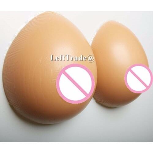 1 pair 800g 80c lifelike real soft touch silicone fake breast form for men cosplay to female mastecotmy
