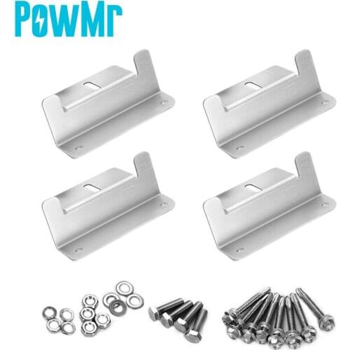 Solar Panels Aluminum Alloy Bracket PV Z-Type Aluminum Alloy Bracket RV Yacht Panels Bracket