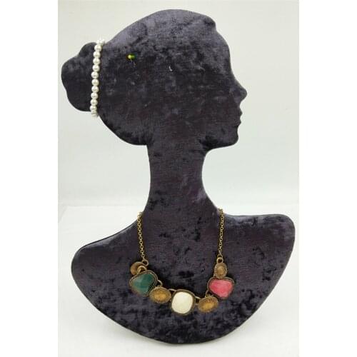 2018 new portrait display stand for jewellery it can hang portrait jewelry display props necklace Portrait display rack