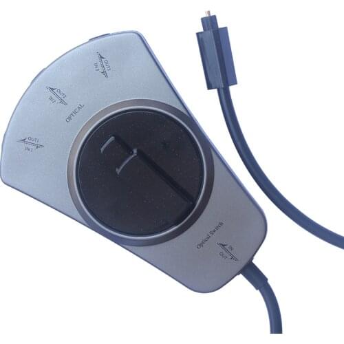 Toslink 3-Way Selector Switch 3 To 1 Toslink Digital Audio Optical Fiber Cable Converter Adapter for PC TV DVD stereo