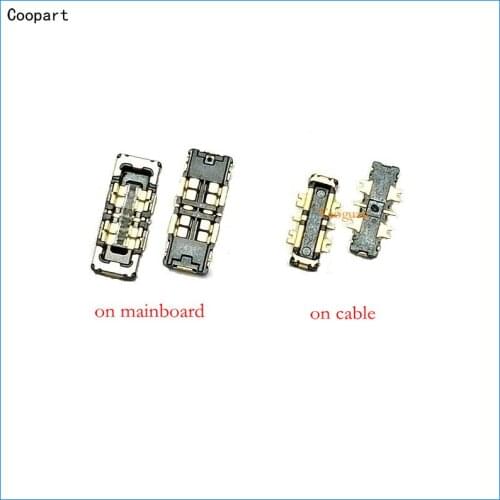 2pcs/lot Coopart New FPC Inner Battery Connector Holder Clip Contact for Xiaomi Redmi note 7 / note 7 pro top quality