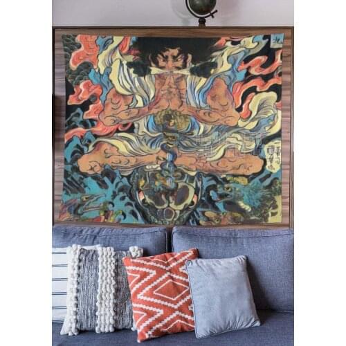 Japanese Tapestry Traditional Painting Decor Boho Wall Hanging decor Dorm Living Room Bedroom Gifts